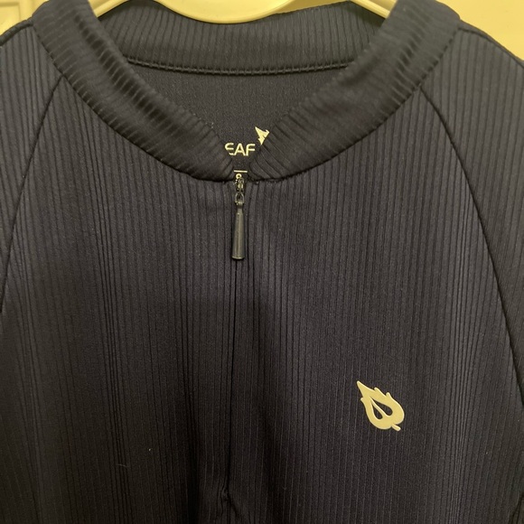 Chic Navy Athletic Sleeveless Dress with Striped Details by Baleaf Size Small - Picture 2 of 7